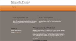 Desktop Screenshot of nicevillefence.com